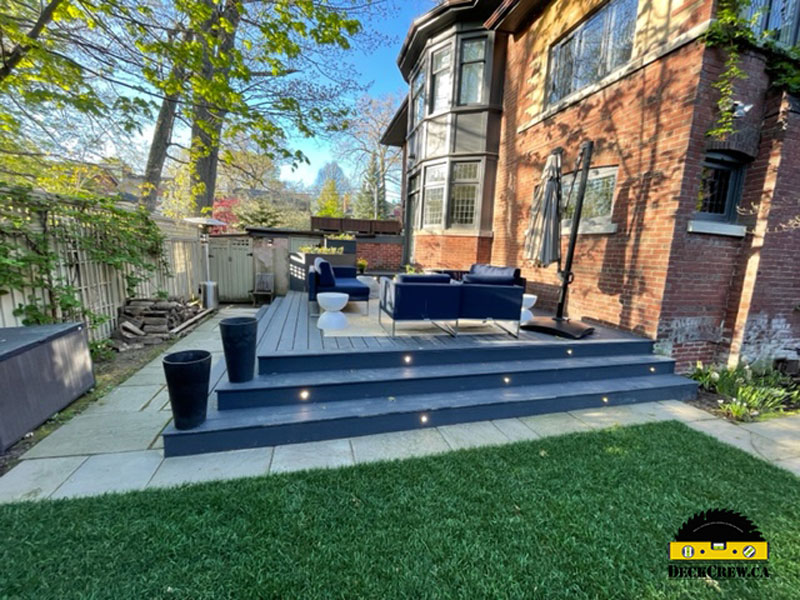 Composite decking with lights