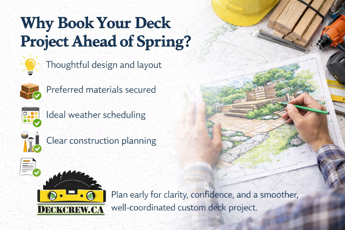 Why book your deck project ahead of spring in Toronto